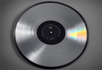 black vinyl olated copy abstract space record lp background wide gray play sound music musical old vintage turntable disco tune pop audio track album retro label plastic disc