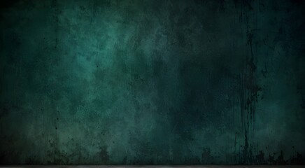 banner web design space background vintage abstract close surface concrete rough old toned color teal gradient texture wall green blue dark