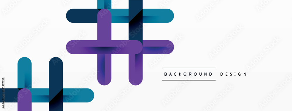 Poster the image features a blue and purple hashtag logo set against a white background, showcasing symmetr
