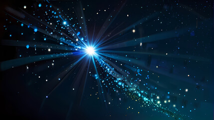 Fototapeta premium Illustration Background of a Night Sky Full of Stars