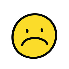 sad face emoticon