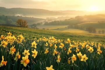Obraz premium A spring meadow tranquility