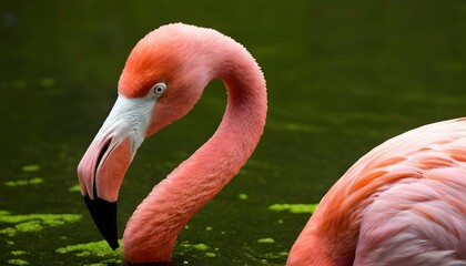 A Flamingo With A Beak Covered In Algae Upscaled 8