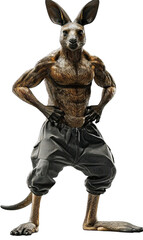 Fototapeta premium Humanoid Kangaroo Isolated