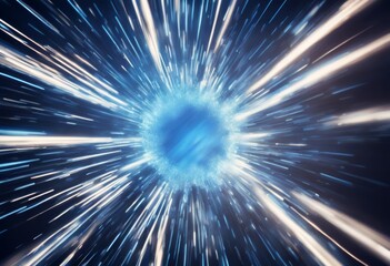 background blue abstract radial geometric effect flow lines tunnel star motion explosion data beam blast boom bright burst center centric circular colourful