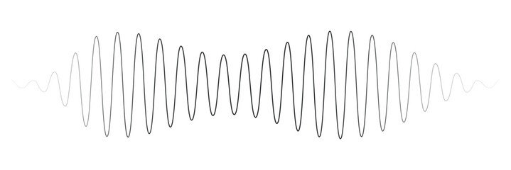 Podcast sound waves set. Waveform pattern for music player, podcast, voise message, music app. Audio wave icon. Equalizer template. Vector illustration isolated on white background