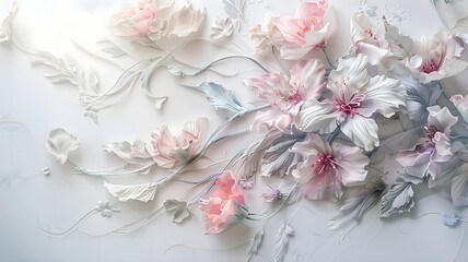  An intricately designed card featuring elegant calligraphy and a soft pastel palette, captured in crisp detail against a seamless white backdrop, evoking warmth and tenderness. 
