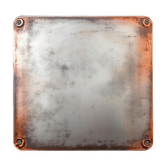 Fototapeta premium Timeworn Metal Plate Silhouettes