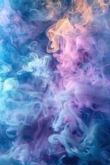 Chromatic smoke with ethereal wisps and translucent colors, evoking a sense of mysticism and fluidity