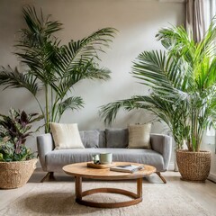 Fototapeta premium modern living room with pool