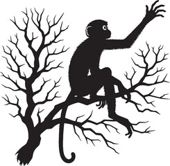 Monkey silhouette
