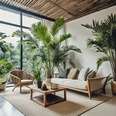 Fototapeta premium lounge chairs and tables