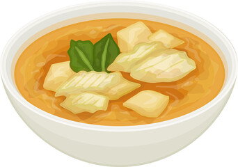 Gulai Ayam Kampung Illustration