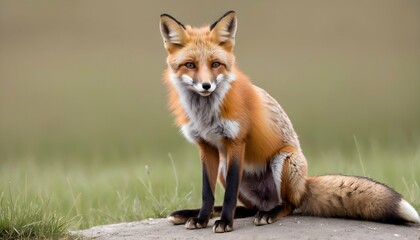 A Fox With Its Paw Raised To Scratch An Itch Upscaled 3