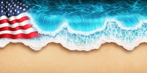 Fototapeta premium relaxation on the beach, beach with palm trees, sea, horizon, sunsets.