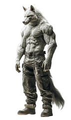 Wolf Humanoid Isolated
