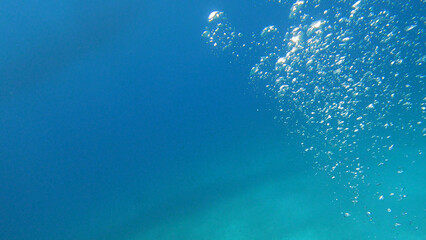 Underwater Light in the Deep Blue