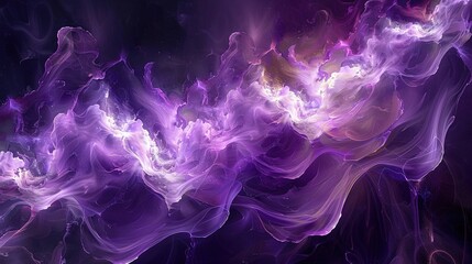 purple with abstract swirl designs