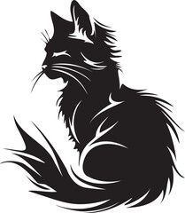 Animal Silhouette logos Clipart on white background 