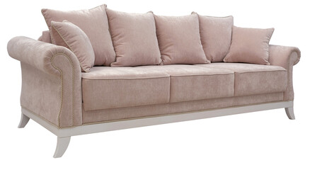 Sofa isolated on white background. Including clipping path