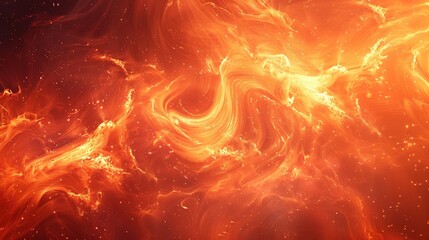 fiery backdrop with swirling patterns of flame