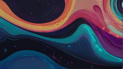Colorful Abstract Dynamic Fluid Background