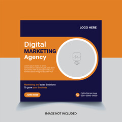 digital marketing social media post corporate web banner template