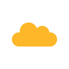 cloud icon in trendy flat design