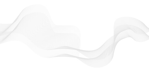 Vector wave lines smooth flowing dynamic isolated on white background. Vector Illustration of the gray pattern of lines abstract background.