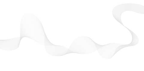 Vector wave lines smooth flowing dynamic isolated on white background. Wave with lines created using blend tool.  Vector illustration. 