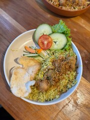 A delicious meal on table