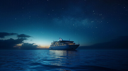 Obraz premium ship in the night