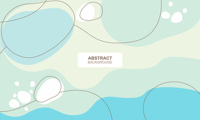 Abstract Blue Background In Fluid Style, Modern abstract trendy background. Great design for postcard, banner, brochure, wall decoration.