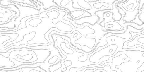 Mountain topographic contour in lines and contours. Surface map of mountain future. Stripes landscape. Abstract topographic contours map background.
