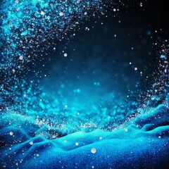 background of abstract glitter lights. gold, blue and black. de focused