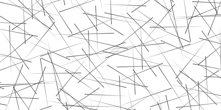Abstract geometric art with random, chaotic lines. Straight crossing, intersecting lines texture, stripes. Random chaotic lines background. Abstract geometric pattern. Modern abstract vector texture. 
