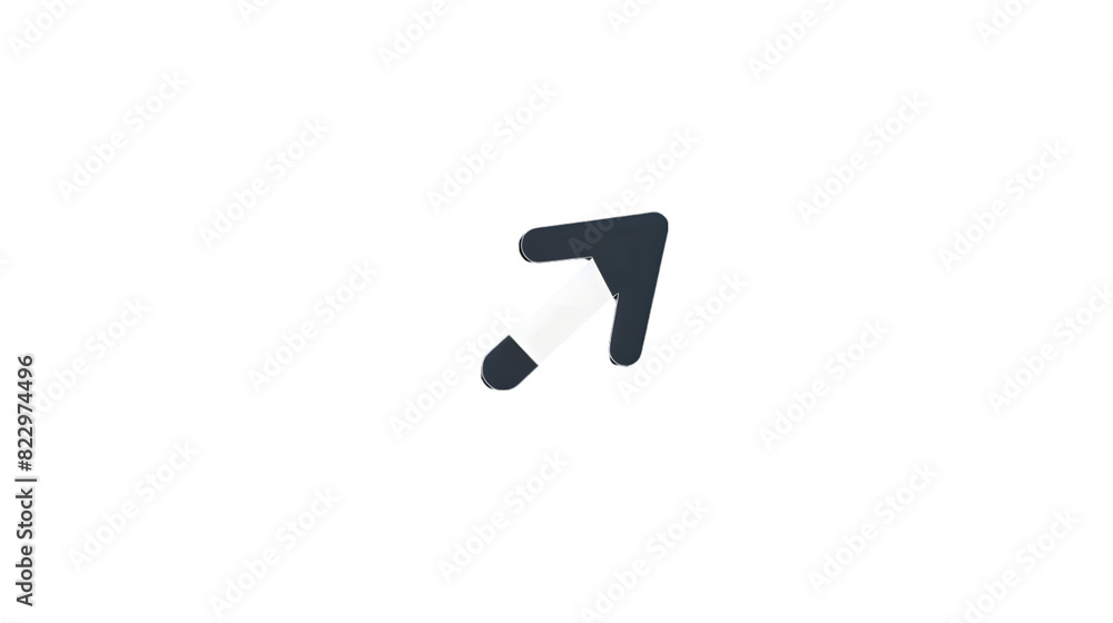 Poster cursor click icon isolated on a transparent background