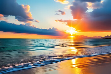 Obraz premium sea-beach, generative ai