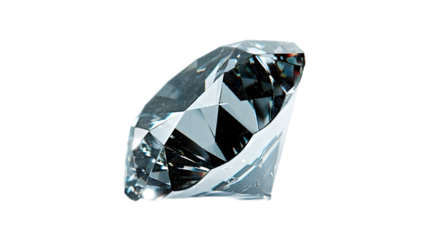 half diamond isolated on a transparent background