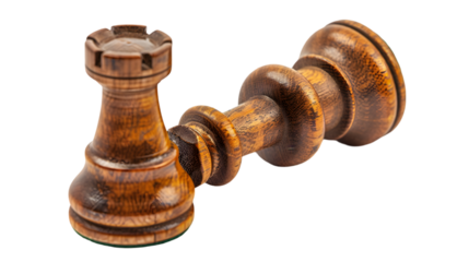 king chess isolated on a transparent background