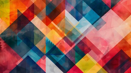 an abstract backdrop illustration with multi-colored design shapes
