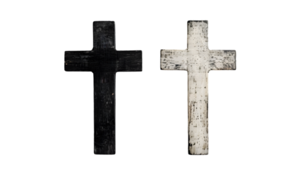 mark and cross mark isolated on a transparent background