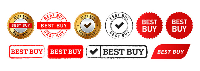 rubber stamp and seal badge best buy sign for promotion business marketing sale recommended product