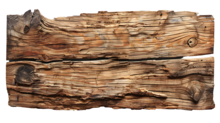 old wood plank texture isolated on a transparent background