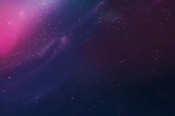 Obraz premium Colorful Aurora with Starry Sky on Black Background