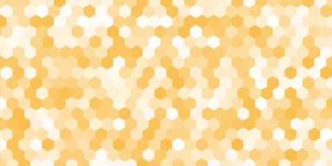 Honeycomb beehive with hexagon grid cells on white background vector illustration.