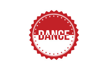 Red banner DANCE on white background.