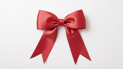 Fototapeta premium Moño de listón de color rojo