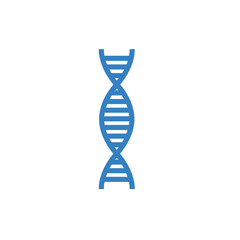 Dna black vector icon. Simple glyph symbol.