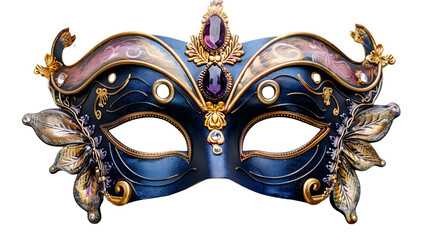 Opera carnival masquerade mask cut out isolated on a transparent background